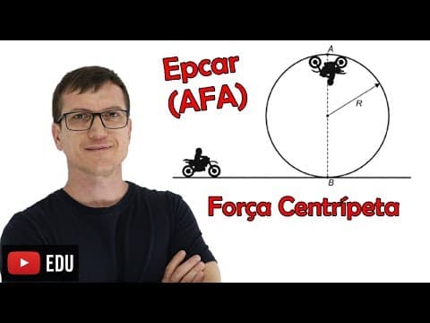 Thumbnail da aula: FORÇA CENTRÍPETA - APROFUNDAMENTO de FÍSICA Epcar (AFA) - Professor Boaro - VÍDEO AULA nº30