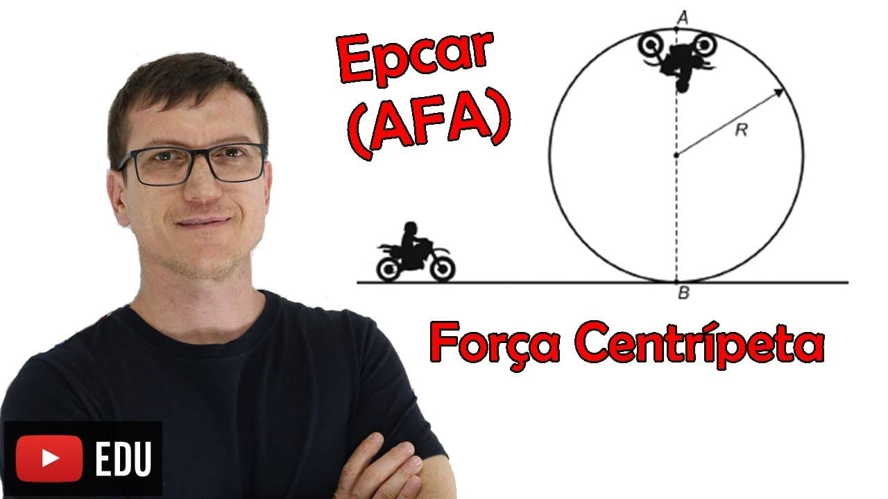 Thumbnail: FORÇA CENTRÍPETA - APROFUNDAMENTO de FÍSICA Epcar (AFA) - Professor Boaro - VÍDEO AULA nº30