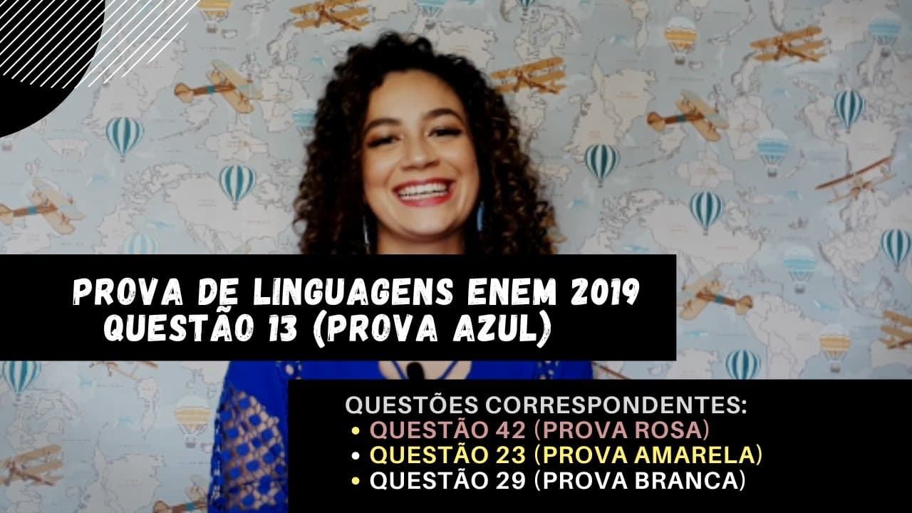 Thumbnail: ENEM 2019: Resolução Questão 13 (PROVA AZUL) | Linguagens