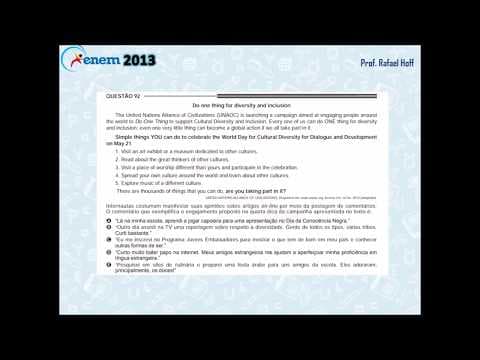 Thumbnail da aula: Inglês Enem 2013: compreensão de texto (artigos 'online').