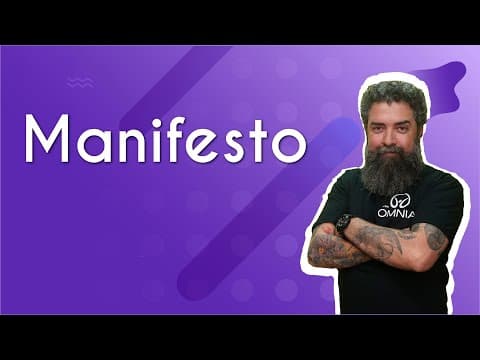 Thumbnail da aula: Manifesto | Gêneros textuais  - Brasil Escola