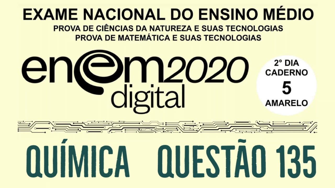 Thumbnail: Enem 2020 | Prova Digital | Questão 135