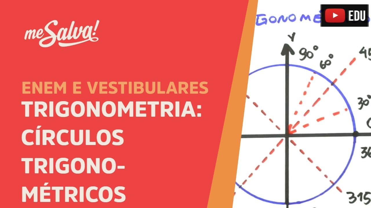 Thumbnail: Me Salva! Extensivo de Matemática - TRIG01 - Trigonometria: Círculo trigonométrico e arcos côngruos