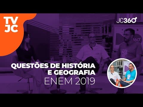 Thumbnail da aula: Comentários das questões de História e Geografia no Enem 2019
