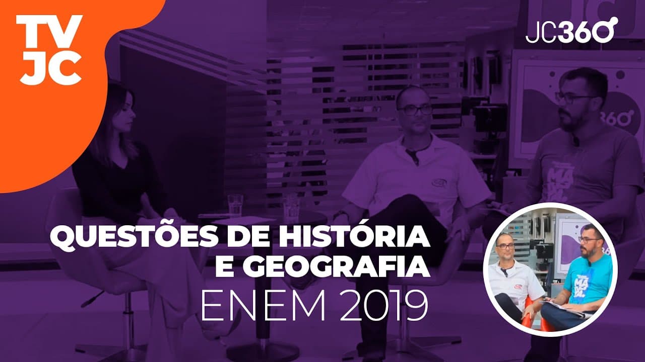 Thumbnail: Comentários das questões de História e Geografia no Enem 2019