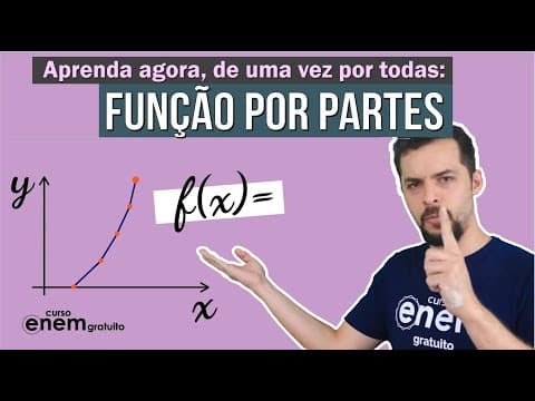 Thumbnail da aula: FUNÇÃO POR PARTES: regra, como interpretar e resolver | Matemática para o Enem. Lucas Borguesan