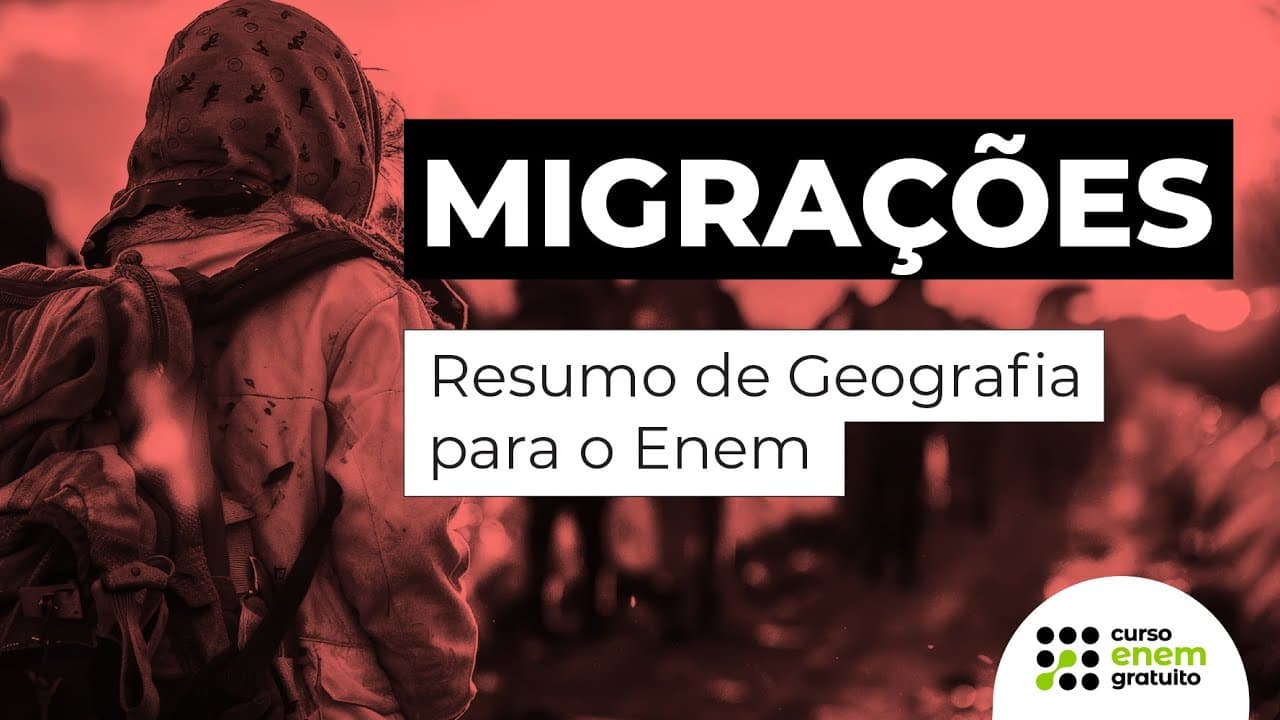 Thumbnail: MIGRAÇÕES | Resumo de Geografia para o Enem