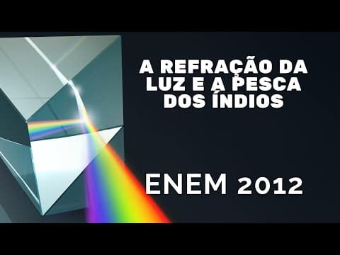 Thumbnail da aula: Física ENEM 2012 - A refração da luz e a pesca dos índios
