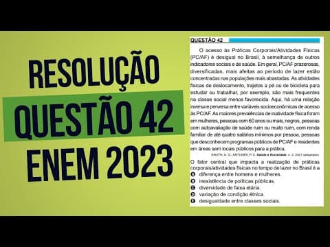 Thumbnail da aula: Resolução questão 42 (PROVA AZUL) | Linguagens ENEM 2023