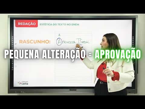 Thumbnail da aula: ESSA MUDANÇA PODE TE APROVAR NA REDAÇÃO - Professora Pamba