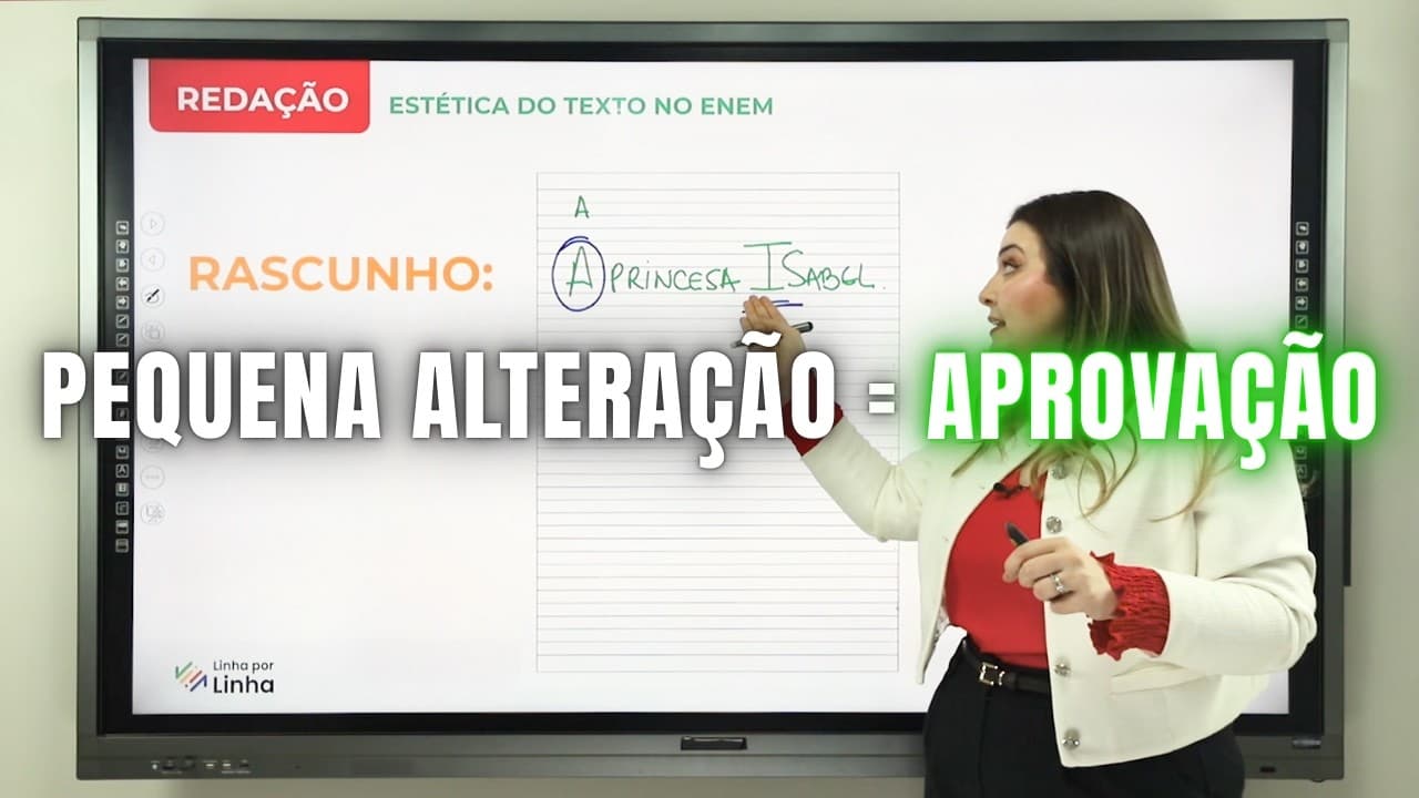 Thumbnail: ESSA MUDANÇA PODE TE APROVAR NA REDAÇÃO - Professora Pamba