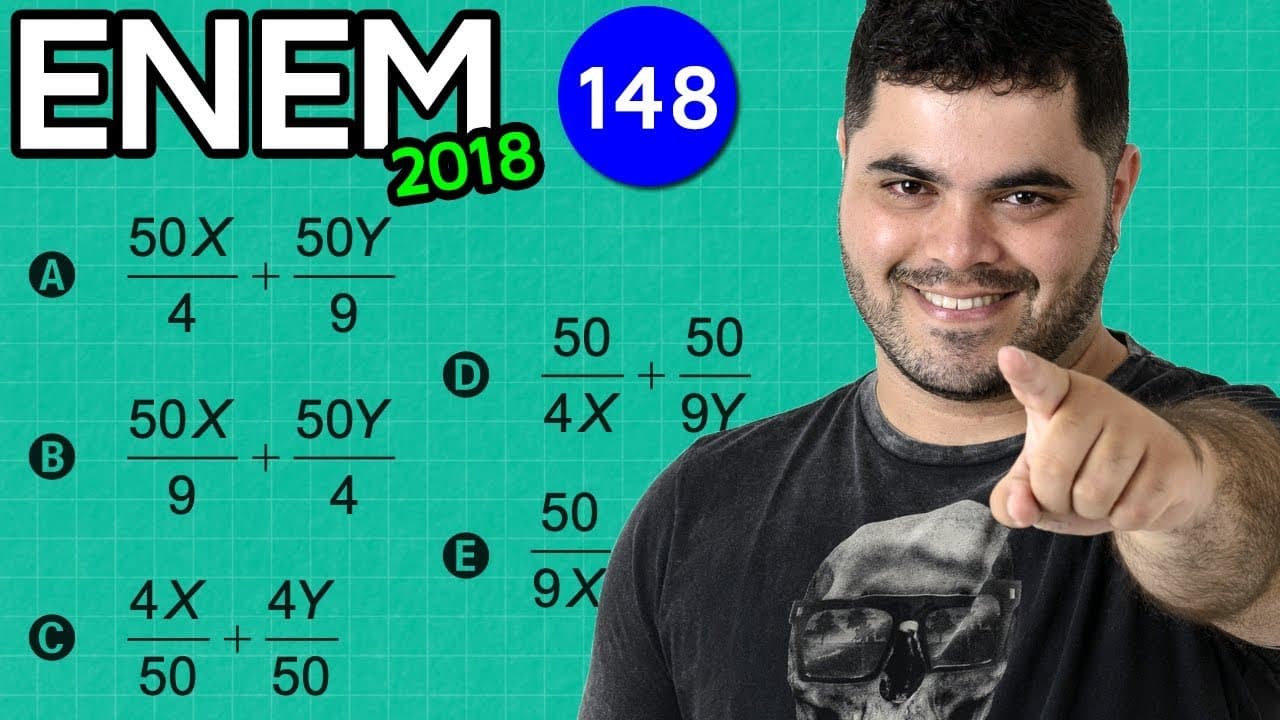 Thumbnail: 🔥 ENEM 2018 Matemática 148 👉🏻 Regra de Três na Campanha Publicitária