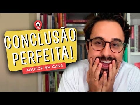 Thumbnail da aula: Aquece Corretor Sincerão: A CONCLUSÃO na Redação do ENEM: aprenda a finalizar o seu texto.