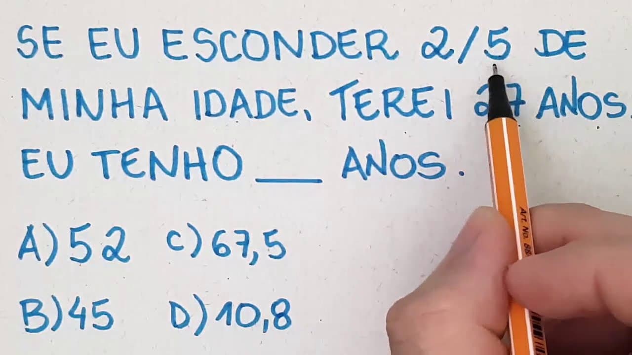 Thumbnail: 🔥 HELP MATEMÁTICA BÁSICA - Problema com Fração - #114