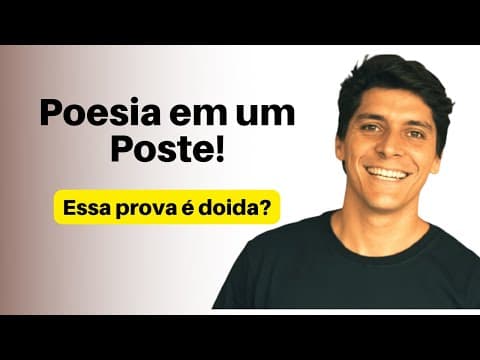 Thumbnail da aula: Como resolver uma questão de Poesia que NÃO é de poesia? - Prof. Felipe Pereira