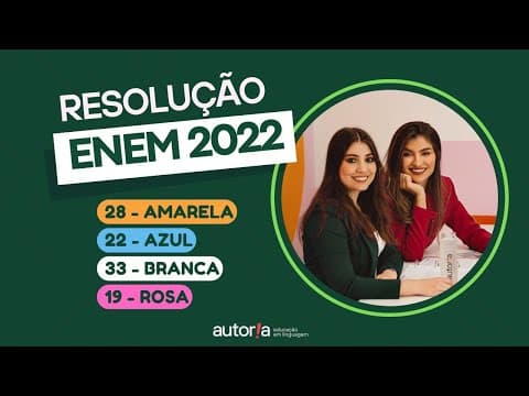Thumbnail da aula: Enem 2022 - Autoria Linguagem - Questão 28 | Linguagens, prova amarela