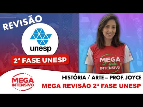 Thumbnail da aula: Live 08 - REVISÃO 2ª FASE UNSEP - HISTÓRIA E HISTÓRIA DA ARTE