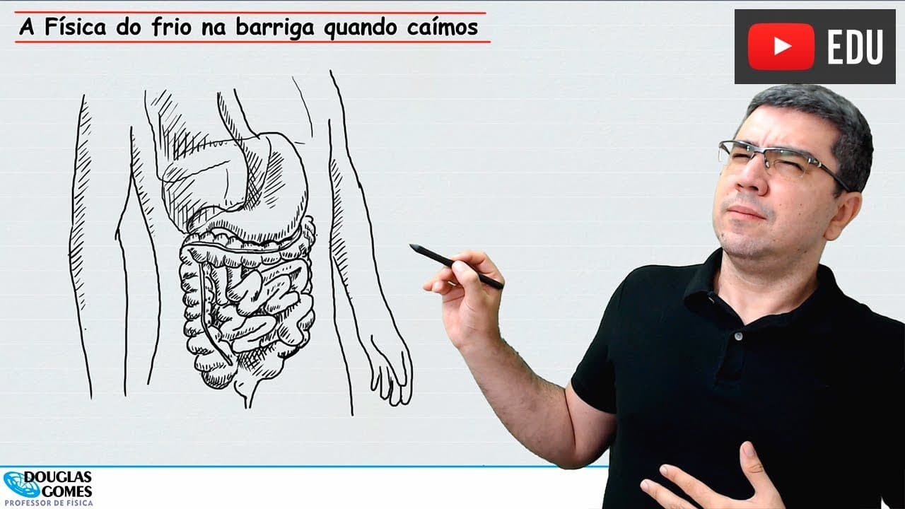 Thumbnail: A Física do frio na barriga quando caímos | Física todo dia | Física do cotidiano