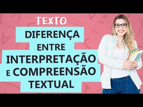 Thumbnail da aula: INTERPRETAÇÃO E COMPREENSÃO DE TEXTOS - Aula 14 - Profa. Pamba - Texto