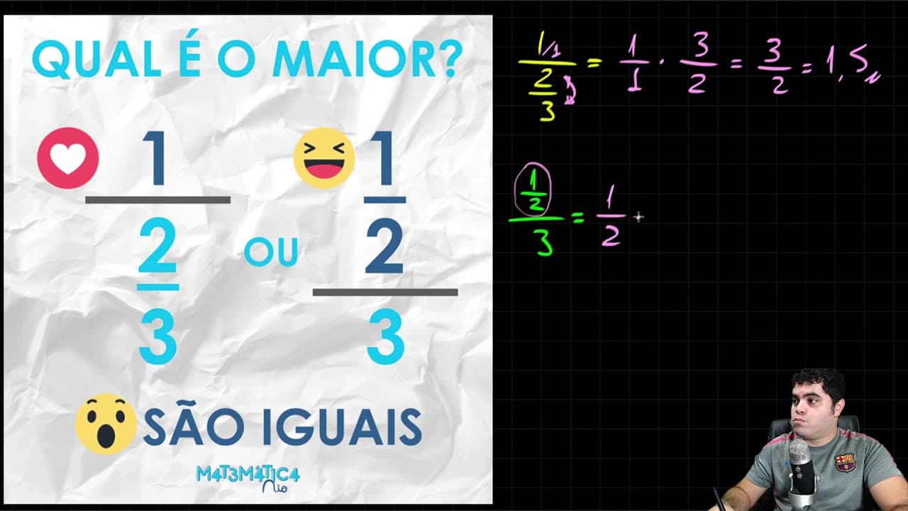Thumbnail: ⚠️ VOCÊ CONSEGUE RESOLVER O DESAFIO DA DIVISÃO DE FRAÇÕES? 🤔 Qual é a Maior?