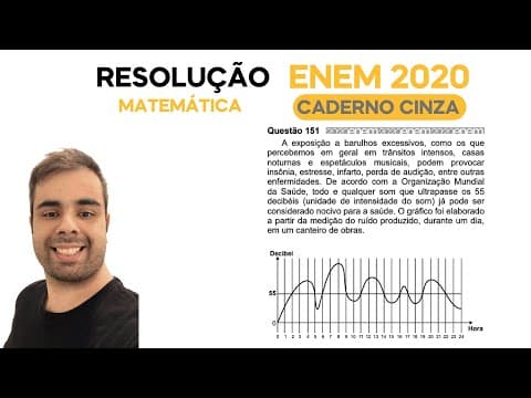 Thumbnail da aula: ENEM 2020 – A exposição a barulhos excessivos, como os que percebemos em geral em trânsitos intensos