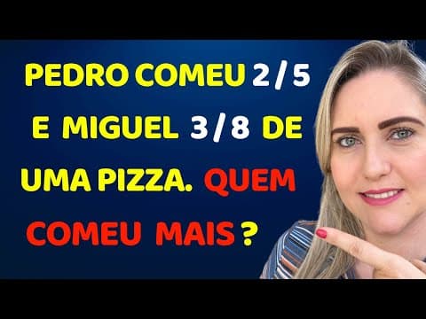 Thumbnail da aula: DUAS MANEIRAS DE COMPARAR FRAÇÕES !!! Matemática básica todo dia.📚🚀