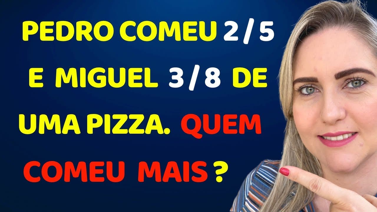 Thumbnail: DUAS MANEIRAS DE COMPARAR FRAÇÕES !!! Matemática básica todo dia.📚🚀