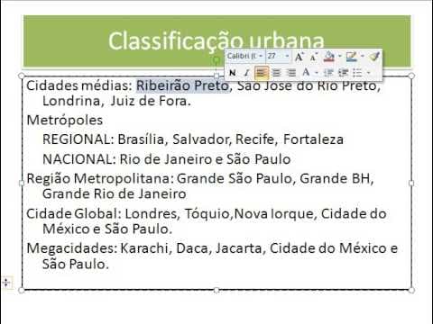 Thumbnail da aula: Função, Rede e Hierarquia Urbana - Urbanização
