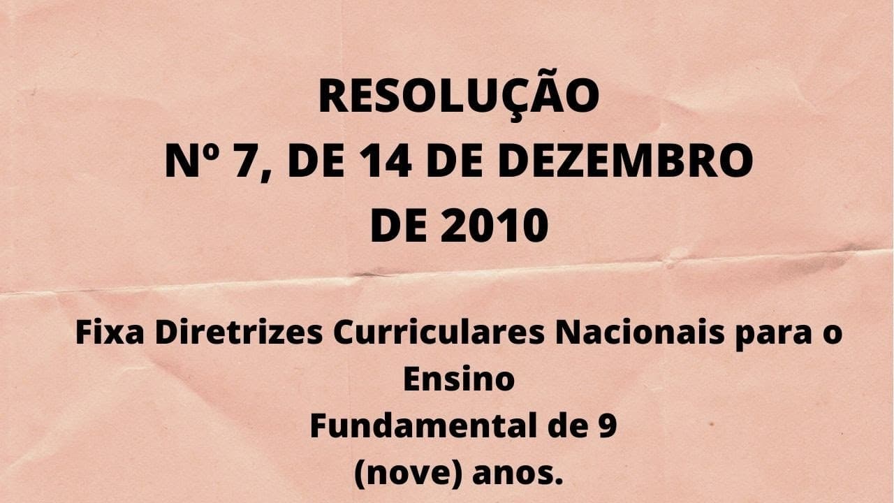 Thumbnail: RESOLUÇÃO Nº 7, DE 14 DE DEZEMBRO DE 2010. Parte I