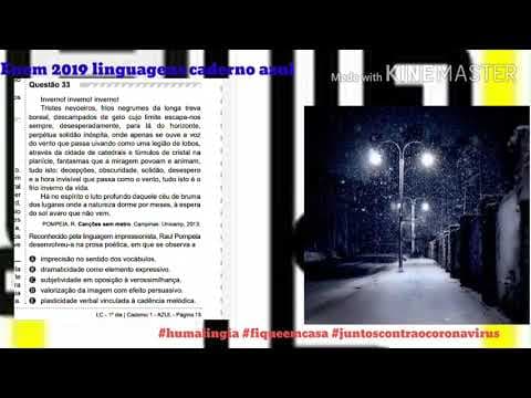 Thumbnail da aula: Questão 33 Enem 2019 caderno azul linguagens