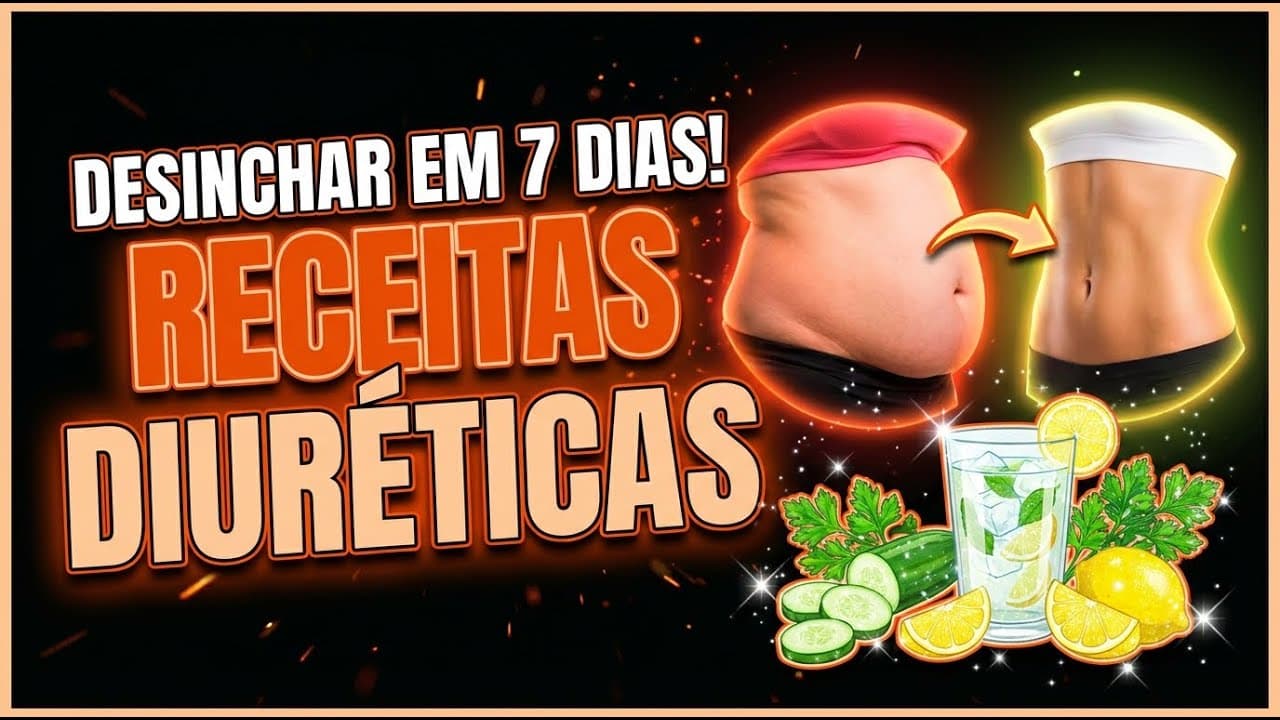 Thumbnail: Receitas Diuréticas | Desinchar em 7 Dias: O Guia Definitivo Contra Retenção e Inchaço