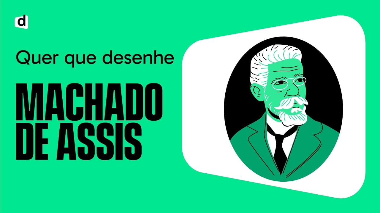 Thumbnail: MACHADO DE ASSIS | O AUTOR MAIS COBRADO DO ENEM! | QUER QUE DESENHE