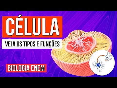 Thumbnail da aula: CÉLULA: O que é, Funções, Tipos e Estrutura básica das Células | Biologia Enem. Profe Claudia Aguiar