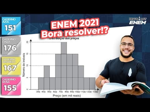 Thumbnail da aula: 🟣 Questão 151 - Caderno Azul | Interpretação de gráfico | MATEMÁTICA ENEM 2021