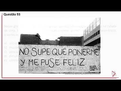 Thumbnail da aula: ENEM 2016 - Questão 93 (Espanhol) - Linguagens, códigos e suas tecnologias (ref. prova cinza)
