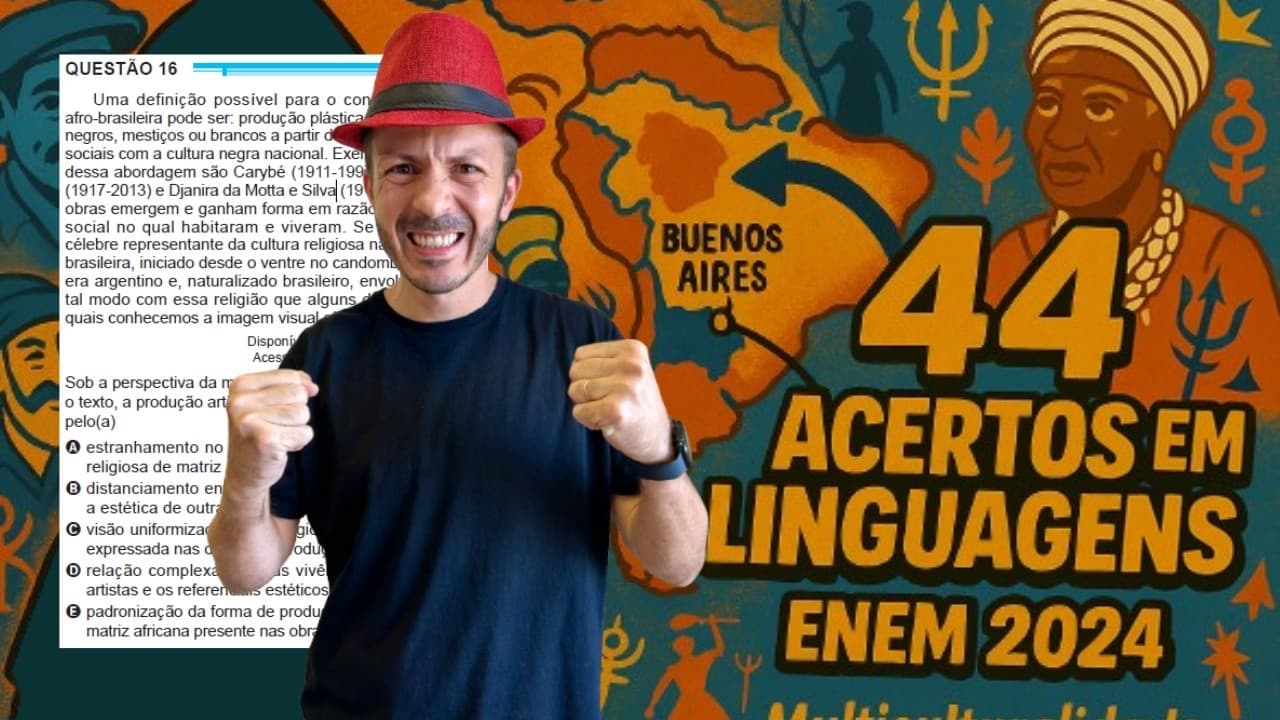 Thumbnail: ENEM 2024: Uma definição possível para o conceito de arte afro-brasileira pode ser: