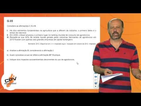 Thumbnail da aula: Geografia 2, 5 e 6 - Fuvest 2013 - 2ª fase - 3º Dia