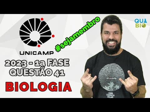 Thumbnail da aula: UNICAMP 2023 - Questão 41 - Cientistas desvendaram o mecanismo causador da síndrome de Pitt-Hopkins