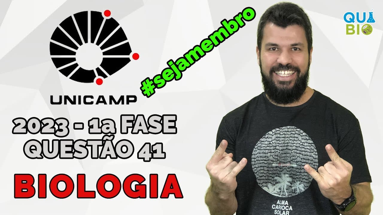 Thumbnail: UNICAMP 2023 - Questão 41 - Cientistas desvendaram o mecanismo causador da síndrome de Pitt-Hopkins
