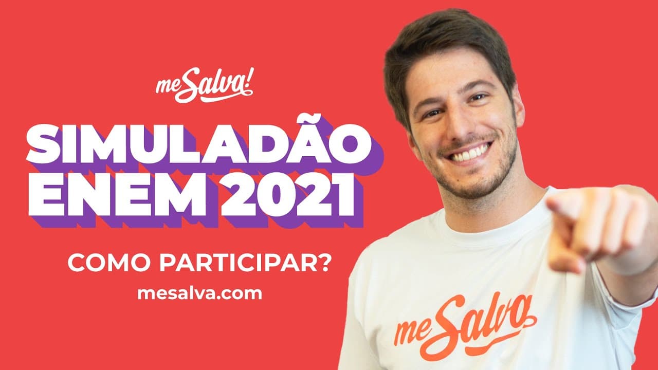 Thumbnail: SIMULADÃO ENEM 2021 - Veja como fazer o Simuladão| Me Salva! ENEM 2021 | #simuladaomesalva