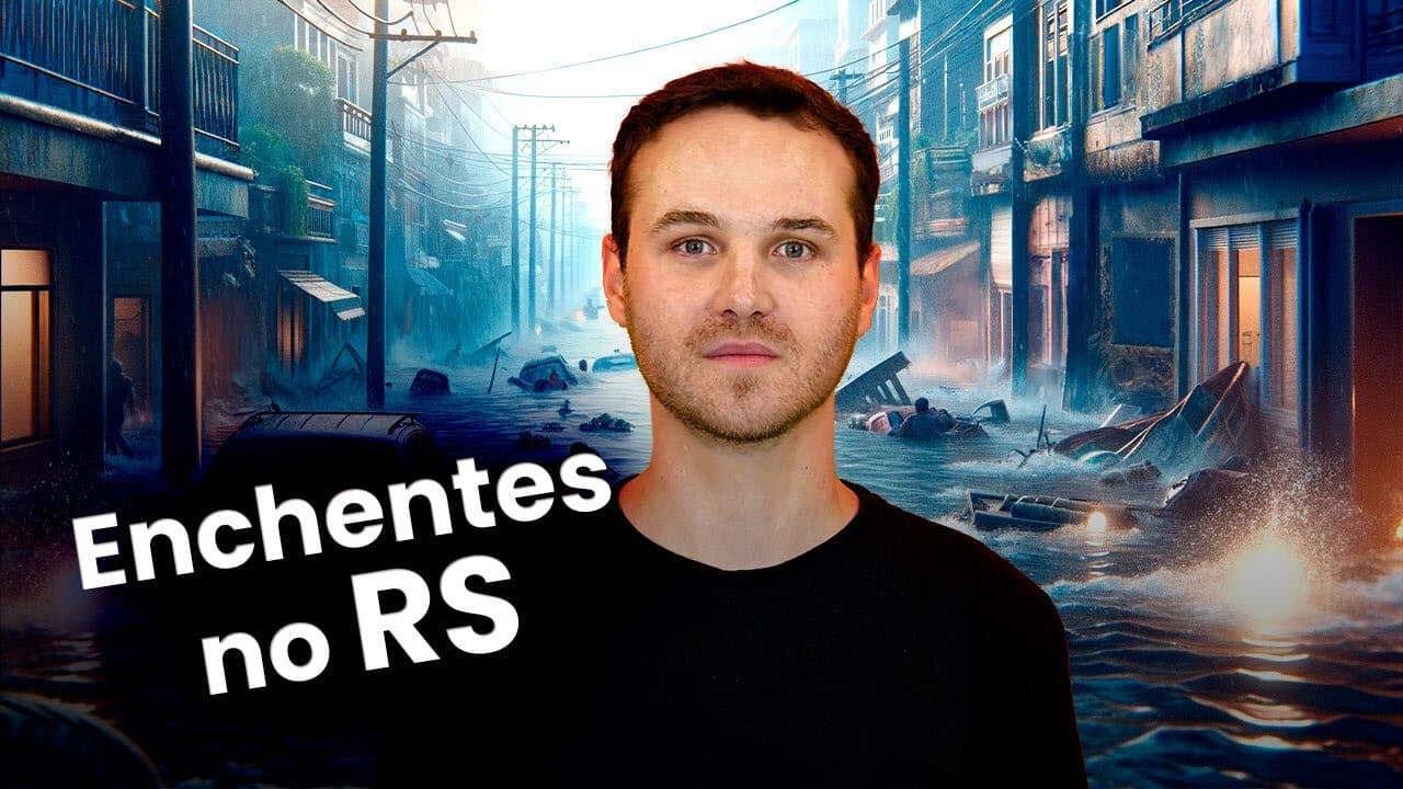 Thumbnail: O que causou a TRAGÉDIA NO RIO GRANDE DO SUL? | Aula de atualidades para o Enem