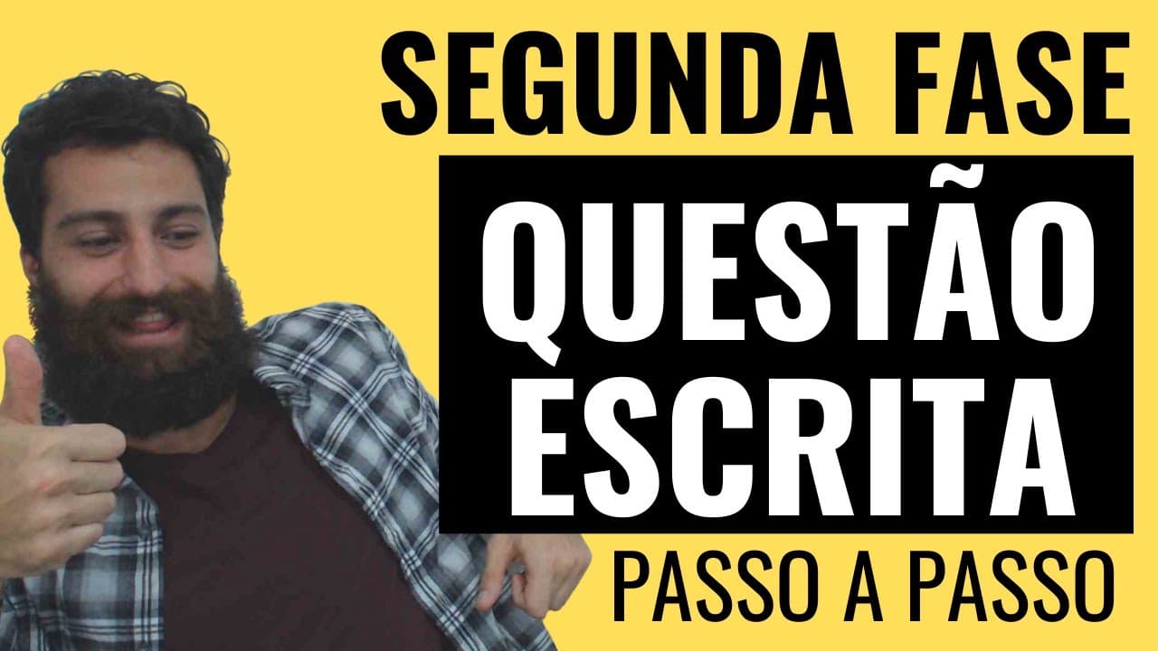 Thumbnail: QUESTÃO ESCRITA: COMO RESPONDER QUESTÃO SEGUNDA FASE!!! QUESTÃO ESCRITA FUVEST 2021 e UNESP 2021!