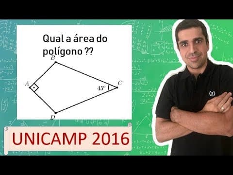 Thumbnail da aula: UNICAMP 2016 -- A figura abaixo exibe um quadrilátero ABCD