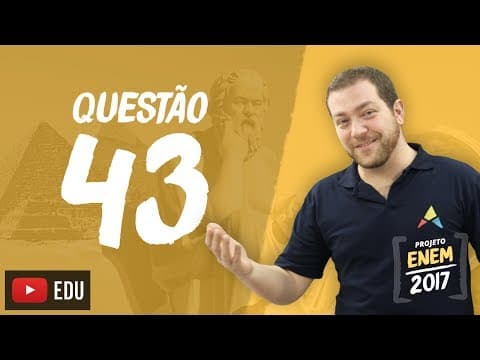 Thumbnail da aula: Enem 2016 - Ciências Humanas | Questão 43 (Caderno Branco)