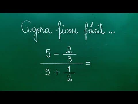 Thumbnail da aula: AGORA FICOU FÁCIL!! Operações com frações - Professora Angela Matemática