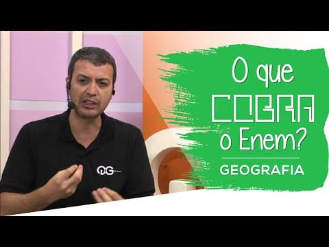 Thumbnail da aula: Geografia - O que o Enem cobra  ?