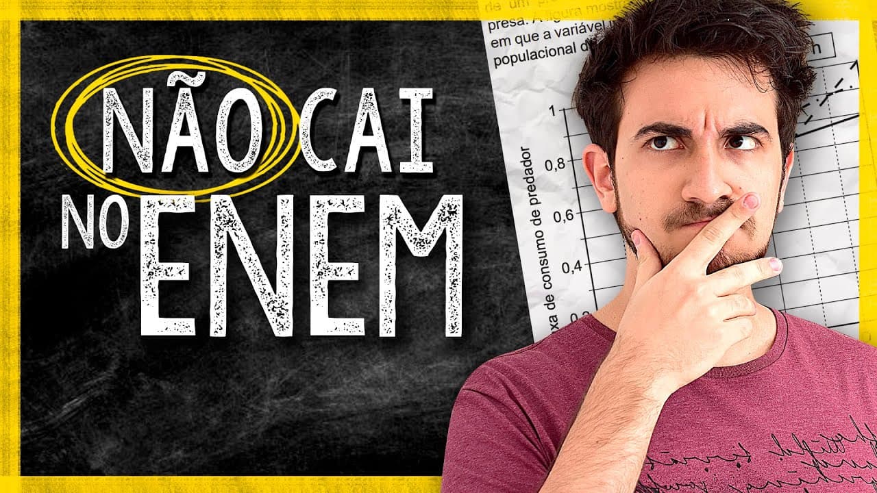 Thumbnail: O QUE NÃO VAI CAIR NO ENEM