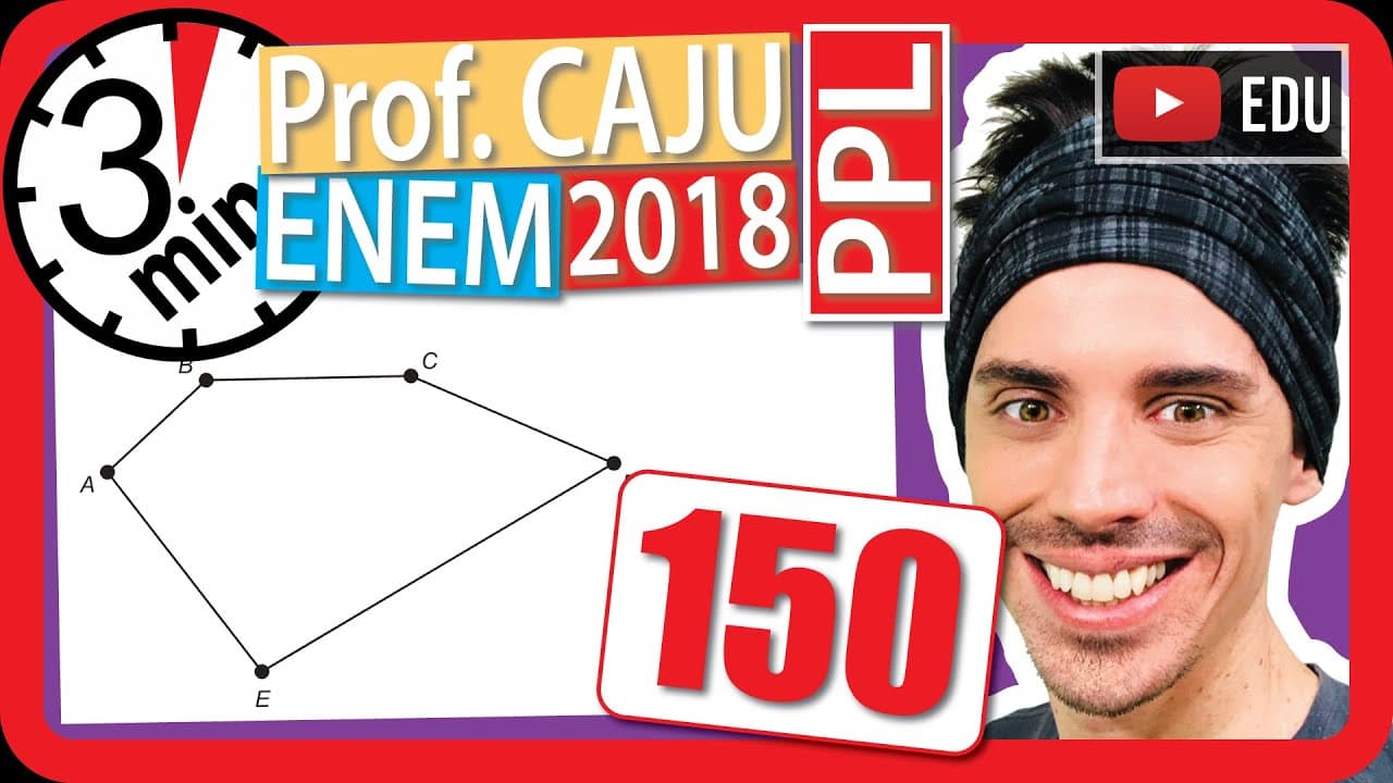 Thumbnail: 🏃ENEM 2018 PPL 👉 RAPIDINHA Questão 150 - Geometria Plana