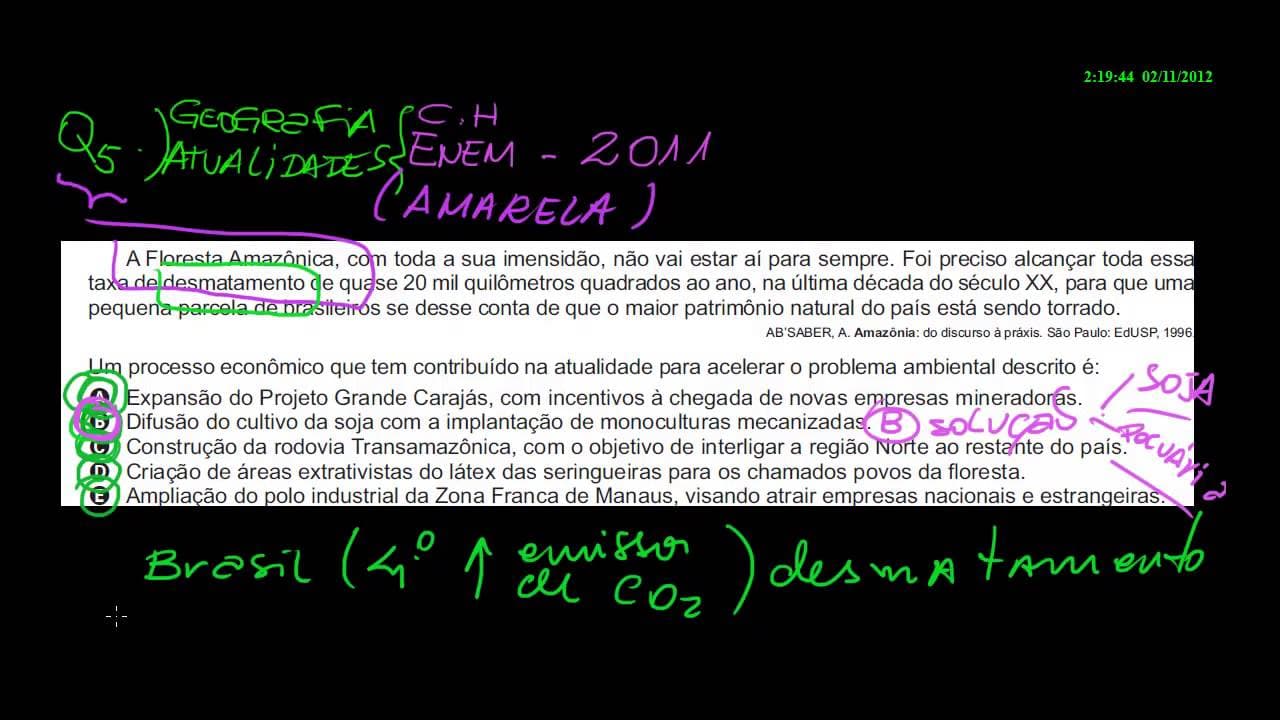 Thumbnail: enem 2011 ch q05 geografia