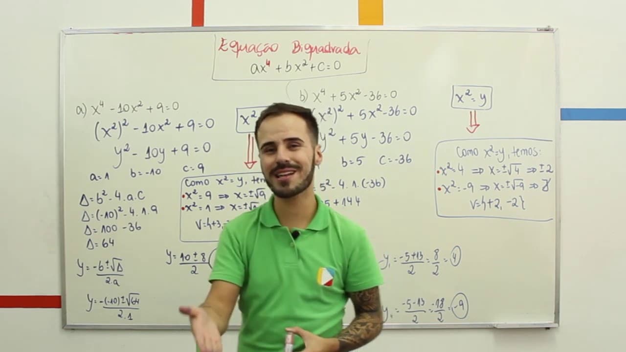 Thumbnail: Matemática - Equação Biquadrada